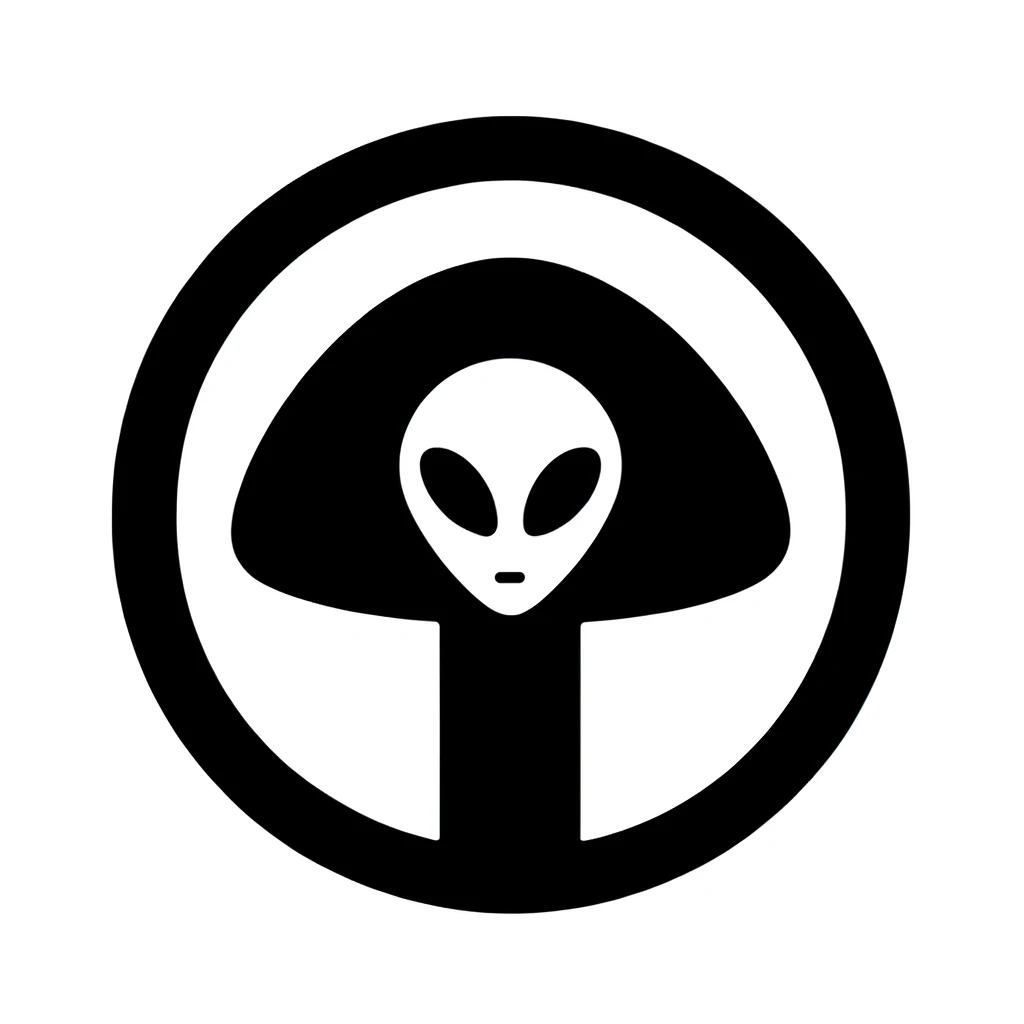 Shroom.ai alien mushroom logo